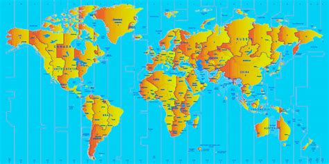 time zones interactive map.